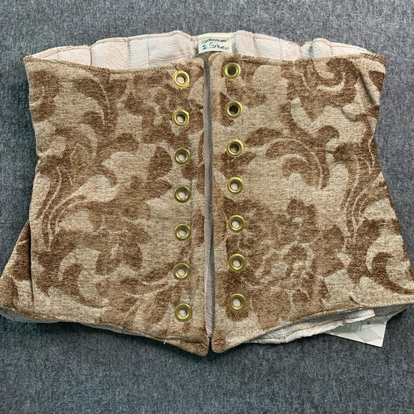 Brown Floral Waist Corset by Damsel In This Dress, NWT - Picture 6 of 6